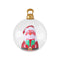 Jingle Jollys 60cm Santa Inflatable Ball Christmas Decoration Clear