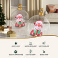 Jingle Jollys 60cm Santa Inflatable Ball Christmas Decoration Clear