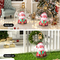 Jingle Jollys 60cm Santa Inflatable Ball Christmas Decoration Clear