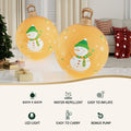 Jingle Jollys 60cm LED Snowman Inflatable Christmas Ball Decoration