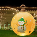 Jingle Jollys 60cm LED Snowman Inflatable Christmas Ball Decoration