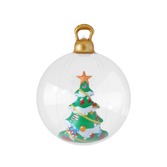 Jingle Jollys 60cm Christmas Inflatable Ball Tree Decoration Clear