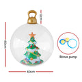 Jingle Jollys 60cm Christmas Inflatable Ball Tree Decoration Clear