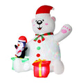 Jingle Jollys Christmas Inflatable Bear 1.8M LED Outdoor Decoration