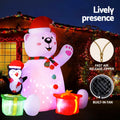 Jingle Jollys Christmas Inflatable Bear 1.8M LED Outdoor Decoration