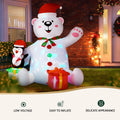 Jingle Jollys Christmas Inflatable Bear 1.8M LED Outdoor Decoration