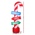 Jingle Jollys Christmas Inflatable Candy Pole 2.4M LED Lights