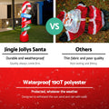 Jingle Jollys Christmas Inflatable Candy Pole 2.4M LED Lights