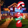 Jingle Jollys Christmas Inflatable Candy Pole 2.4M LED Lights