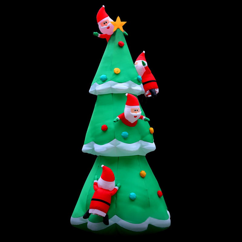 Jingle Jollys 5M Santa Christmas Tree Inflatable LED Lights