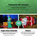 Jingle Jollys 5M Santa Christmas Tree Inflatable LED Lights