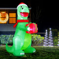 Jingle Jollys Christmas Inflatable Dinosaur 1.8M LED Light Decoration