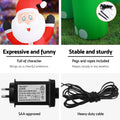 Jingle Jollys 3.8M Santa Dinosaur Illuminated Christmas Inflatable
