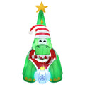 Jingle Jollys 1.86M Christmas Inflatable Dinosaur LED Illuminated Decorations