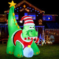 Jingle Jollys 1.86M Christmas Inflatable Dinosaur LED Illuminated Decorations