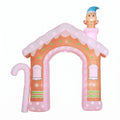 Jingle Jollys Christmas Inflatable Gingerbread Man Candy 3.2M Illuminated Decorations