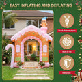 Jingle Jollys Christmas Inflatable Gingerbread Man Candy 3.2M Illuminated Decorations