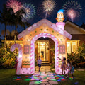 Jingle Jollys Christmas Inflatable Gingerbread Man Candy 3.2M Illuminated Decorations