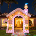 Jingle Jollys Christmas Inflatable Gingerbread Man Candy 3.2M Illuminated Decorations