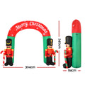 Jingle Jollys 3M Christmas Inflatable Nutcracker Archway LED