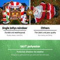 Jingle Jollys 3M Christmas Inflatable Santa Arch Illuminated