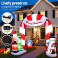 Jingle Jollys 3M Christmas Inflatable Santa Arch Illuminated
