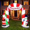 Jingle Jollys 3M Christmas Inflatable Santa Arch Illuminated