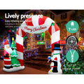 Jingle Jollys 3M Christmas Inflatable Santa Archway LED Lights