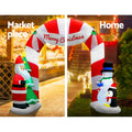 Jingle Jollys 3M Christmas Inflatable Santa Archway LED Lights
