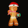 Jingle Jollys Christmas Gingerbread Man 2.4M Inflatable Light