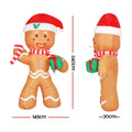 Jingle Jollys Christmas Gingerbread Man 2.4M Inflatable Light