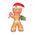 Jingle Jollys Christmas Gingerbread Man 2.4M Inflatable Light