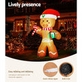 Jingle Jollys Christmas Gingerbread Man 2.4M Inflatable Light