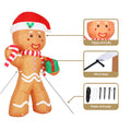 Jingle Jollys Christmas Gingerbread Man 2.4M Inflatable Light