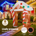 Jingle Jollys 2.8M Gingerbread Arch Christmas Inflatable Decoration