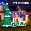 Jingle Jollys Gingerbread Man Christmas Inflatable LED 1.8m