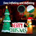 Jingle Jollys Gingerbread Man Christmas Inflatable LED 1.8m