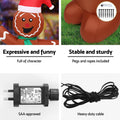 Jingle Jollys Gingerbread Man Christmas Inflatable LED 1.8m
