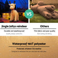 Jingle Jollys 5M Christmas Inflatable Reindeer LED Lights