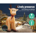Jingle Jollys 5M Christmas Inflatable Reindeer LED Lights