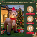Jingle Jollys Christmas Inflatable Reindeer 2.5M Illuminated Decorations