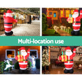 Jingle Jollys 2.4M Illuminated Santa Inflatable Christmas Decoration