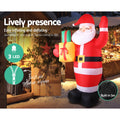 Jingle Jollys 2.4M Illuminated Santa Inflatable Christmas Decoration