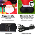 Jingle Jollys 2.4M Illuminated Santa Inflatable Christmas Decoration