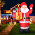 Jingle Jollys 2.4M Illuminated Santa Inflatable Christmas Decoration