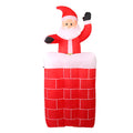 Jingle Jollys 1.8M Illuminated Santa Pop Up Christmas Inflatable