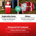 Jingle Jollys 1.8M Illuminated Santa Pop Up Christmas Inflatable