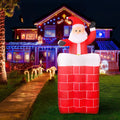 Jingle Jollys 1.8M Illuminated Santa Pop Up Christmas Inflatable