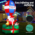 Jingle Jollys 2.8M Santa Inflatable LED Christmas Decoration Outdoor