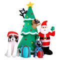 Jingle Jollys 3M Christmas Inflatable Santa Tree LED Lights